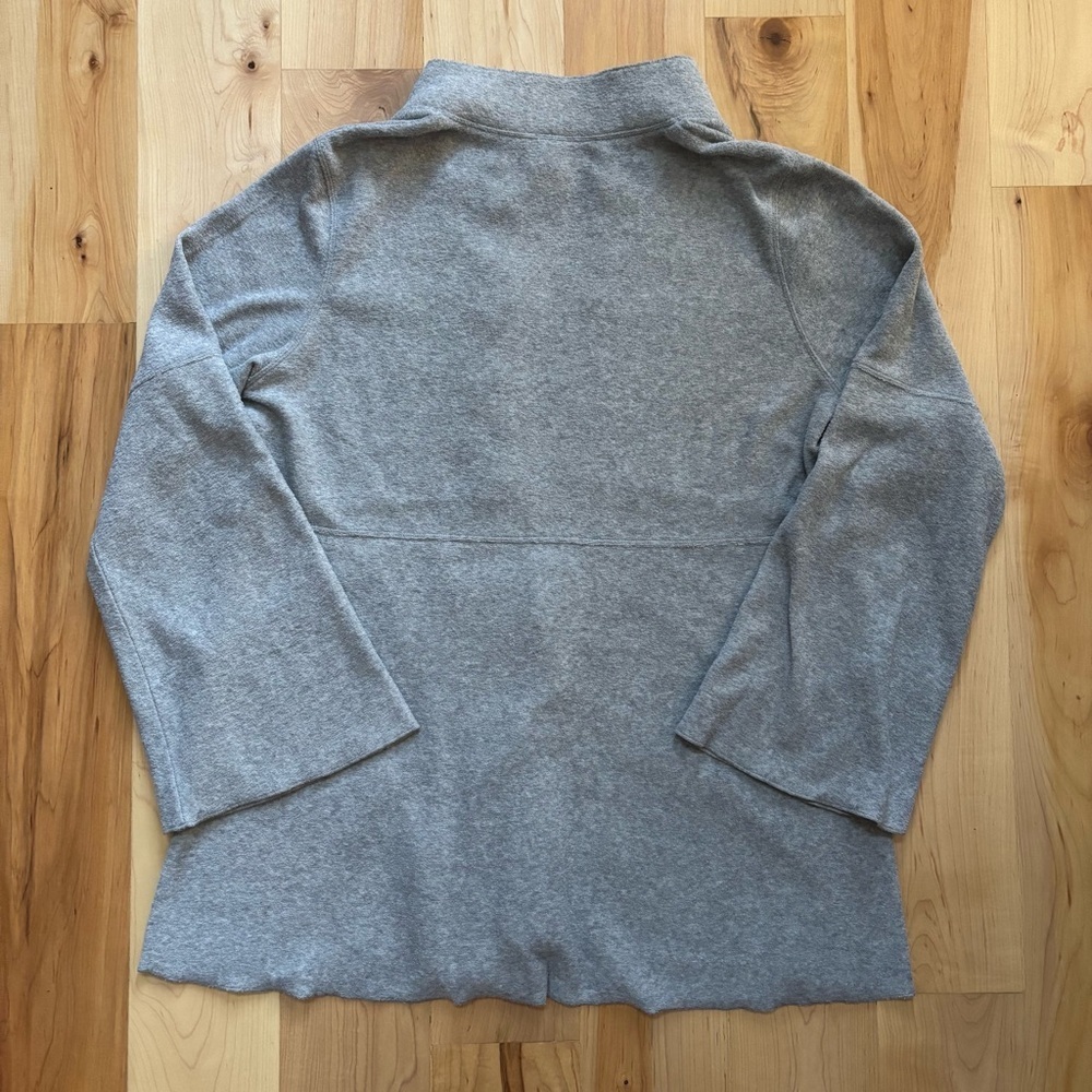 Soft Surroundings Buttoned Gray Sweater Tunic Jac… - image 5